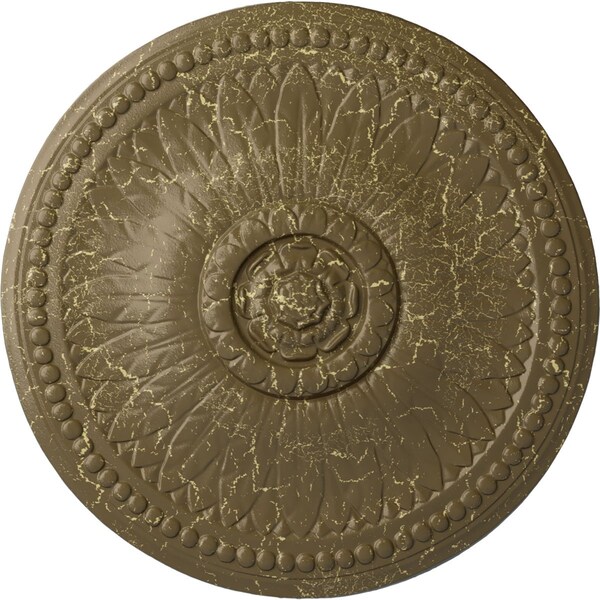 Ekena Millwork Bailey Ceiling Medallion (Fits Canopies up to 4"), 18 1/8"OD x 3/4"P, Mississippi Mud Crackle CM19BIMMC - main